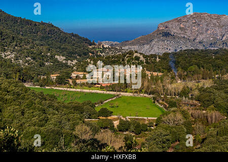 Santuari de Santa Maria de Lluc, Mallorca, Balearen, Spanien Stockfoto