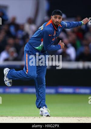 HARBHAJAN SINGH Indien TRENT BRIDGE NOTTINGHAM ENGLAND 6. Juni 2009 Stockfoto