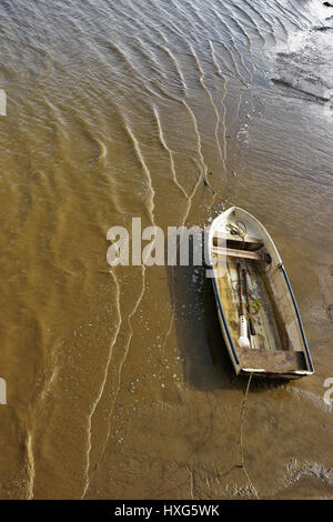 Verlassene und faule Boote im Hafen von La Reina, Palos De La Frontera, Huielva, Spanien Stockfoto