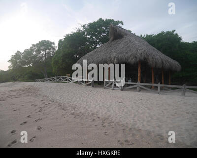 Sauber und schön Sand am Strand Stockfoto