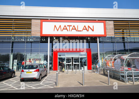 Matalan speichern, Biggleswade, Bedfordshire, UK, A1 Retail Park Stockfoto