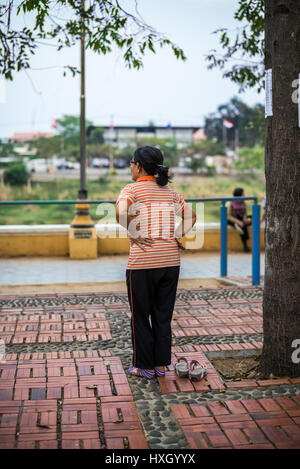 Menschen auf der Straße, Siem Reap, Kambodscha. Asien Stockfoto