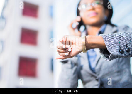 Sie ist immer sehr gut organisiert Stockfoto