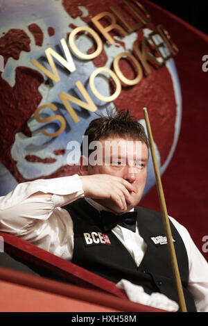 JIMMY WHITE ENGLAND CRUCIBLE THEATRE SHEFFIELD 18. April 2005 Stockfoto