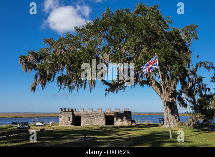 Fort Frederica, St. Simons Island, Georgia, USA Stockfoto