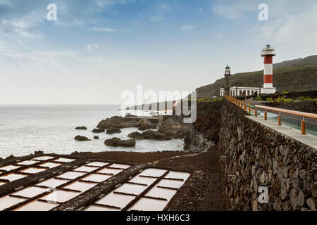 Salinen Fuencaliente, La Palma, Kanarische Inseln Stockfoto