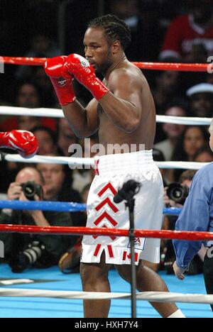 LENNOX LEWIS BOXER STAPLES Center LOS ANGELES USA 21. Juni 2003 Stockfoto