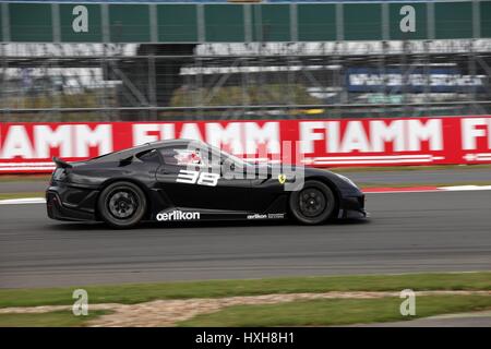 SCHWARZES Auto 38 FERRARI 599XX Auto SILVERSTONE Spur SILVERSTONE RACE TRACK SILVERSTONE ENGLAND 16. September 2012 Stockfoto