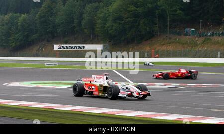 ADRIAN SUTIL FORCE INDIA TEAM SPA-FRANCORCHAMPS Belgien 5. September 2008 Stockfoto