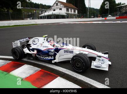 ROBERT KUBICA TEAM BMW SAUBER SPA-FRANCORCHAMPS Belgien 5. September 2008 Stockfoto