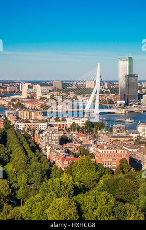 Blick vom Turm der Euromast, Rotterdam, Niederlande Stockfoto