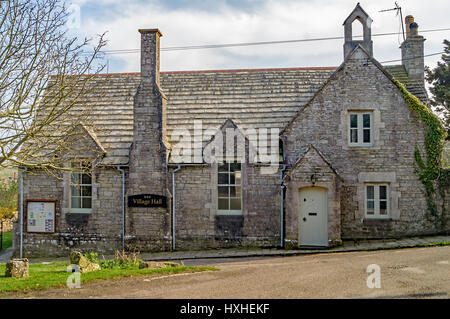 Die English Country Village Hall in Dorset Stockfoto