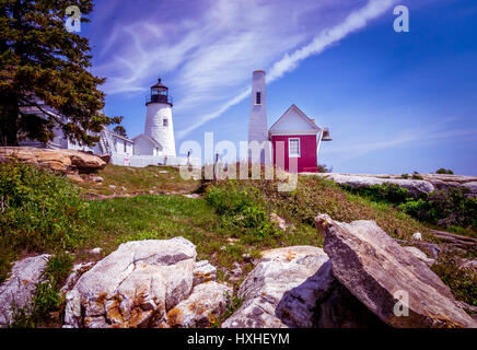 Pemaquid Point Lighthouse. Stockfoto