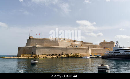 Fort St. Angelo - Birgu, Malta Stockfoto