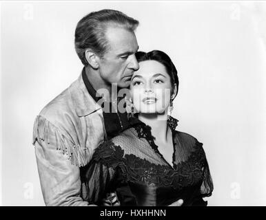 GARY COOPER, RUTH ROMAN, Dallas, 1950 Stockfoto