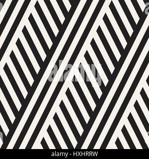 Interlacing parallele Streifen. Monochrome Musterdesign Vektor. Stock Vektor