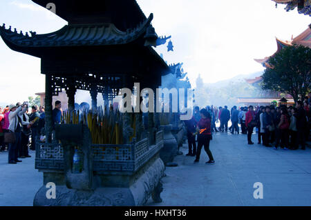 Chong Sheng Tempel Zhonghe Stockfoto