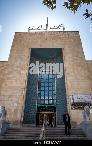 Bank Melli Iran Building, ersten iranischen Nationalbank in Isfahan, Hauptstadt der Provinz Isfahan im Iran Stockfoto