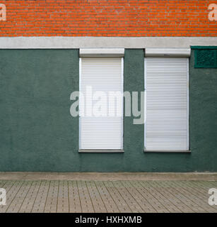 Hintergrund der alten roten Backsteinmauer. Alte Ziegel Wand Textur Stockfoto