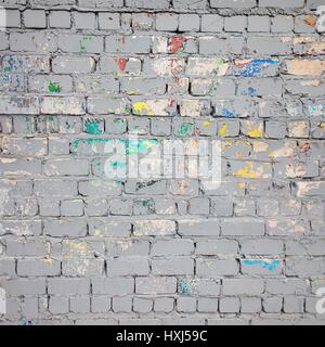 Quadratischen Stein Fotohintergrund mit heller Farbe spritzt Stockfoto