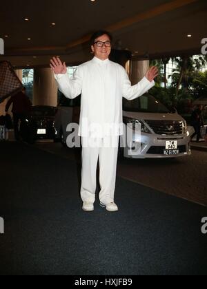 Hong Kong. 28. März 2017. Jackie Chan besucht die Feier Party gewinnen Oscar Lifetime Achievement Award in Hongkong, China am 28. März 2017. (Foto von TPG) Bildnachweis: TopPhoto/Alamy Live-Nachrichten Stockfoto
