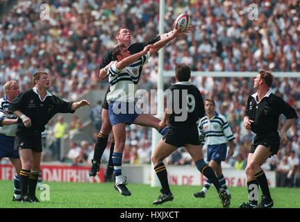 Aktion zwischen Bad & Wespen PILKINGTON CUP FINAL 22 Mai 1995 Stockfoto