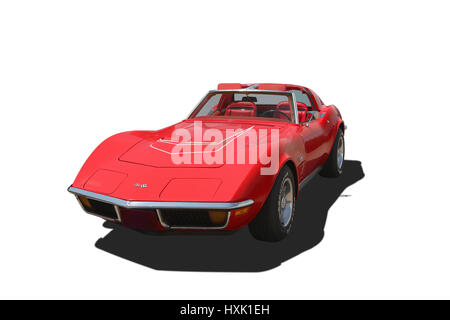 Auto-1982 Chevrolet Corvette Stingray LT-1. Rot. Stockfoto