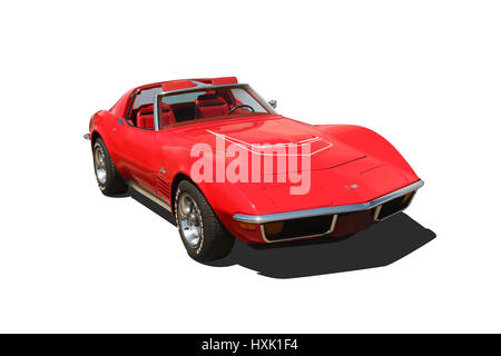 Auto-1982 Chevrolet Corvette Stingray LT-1. Rot. Stockfoto