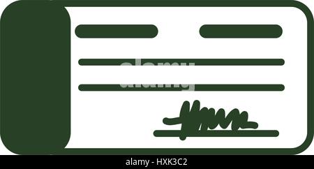 Bank Check Geld Stock Vektor