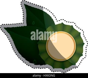 Grüne Ökologie label Stock Vektor