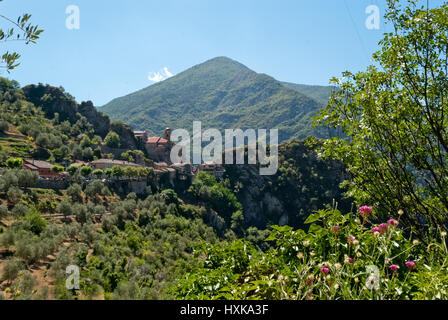 Saorge Dorf, Frankreich Stockfoto