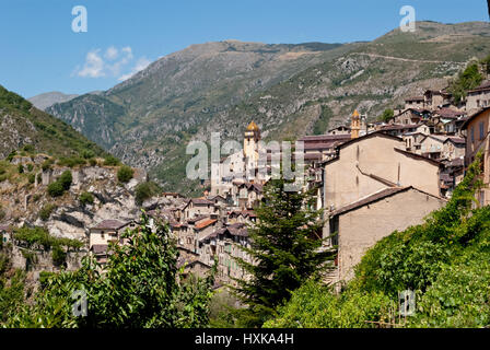 Saorge Dorf, Frankreich Stockfoto