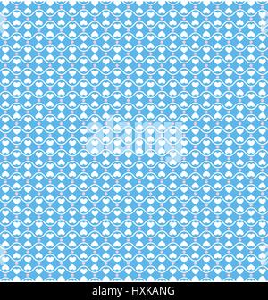 Nahtlose Liebe Muster. Weißen Herzen und rosa Dots auf blau Stock Vektor