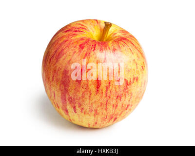 Frische Gala Apfel isoliert auf weißem Hintergrund Stockfoto