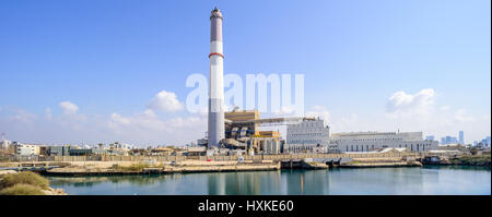 Lesung-Kraftwerk, Tel Aviv-Yafo, Israel Stockfoto