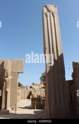 Der Tempelkomplex von Karnak, Luxor, Ägypten Stockfoto