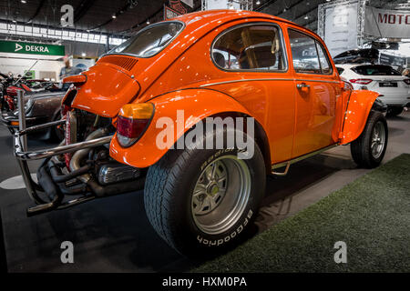 STUTTGART, Deutschland - 2. März 2017: Buggy VW Käfer (Hazard Baja), 1970. Europas größte Oldtimer-Messe "RETRO CLASSICS" Stockfoto