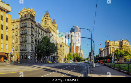 Mitten im grünen von Melbourne. Stockfoto