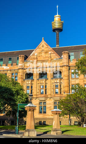 Grundbuchamt Titel, einem Sandstein Neo-gotischen Gebäude in Sydney, Australien Stockfoto