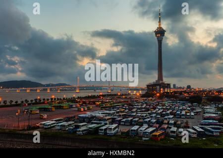 Urbane Architektur in Macao Stockfoto