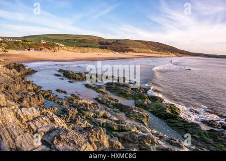 Woolacombe Strand in Nord-Devon in England Stockfoto