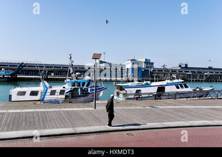 Hafen von Boulogne Sur Mer, Frankreich Stockfoto