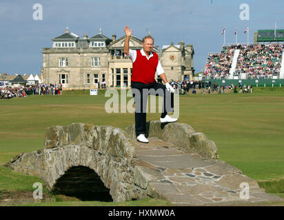 JACK NICKLAUS SAGT GOODBYE OPEN ST. ANDREWS 17. Juli 2005 Stockfoto