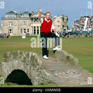 JACK NICKLAUS SAGT GOODBYE OPEN ST. ANDREWS 17. Juli 2005 Stockfoto