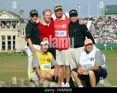 JACK NICKLAUS SAGT GOODBYE OPEN ST. ANDREWS 17. Juli 2005 Stockfoto