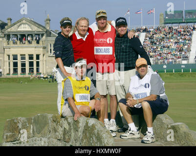 JACK NICKLAUS SAGT GOODBYE OPEN ST. ANDREWS 17. Juli 2005 Stockfoto