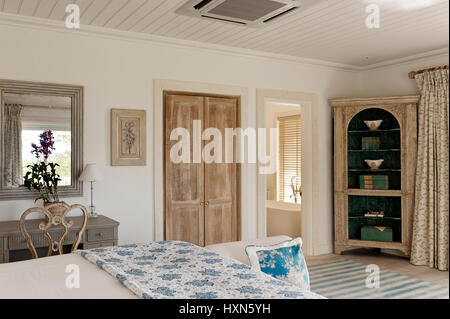 Feminine Schlafzimmer. Stockfoto