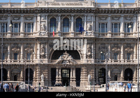 Palast von Justice(Palazzo di Giustizia), Sitz der obersten Gericht Cassation, Rom, Italien Stockfoto