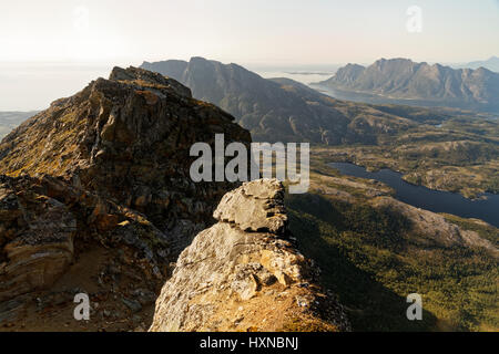 Berge rund um Bodø Stockfoto