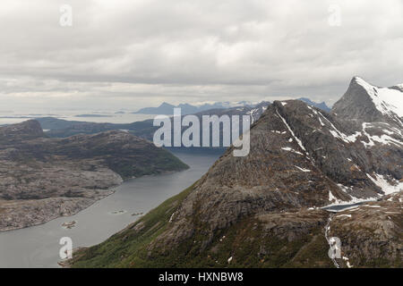 Berge rund um Bodø Stockfoto